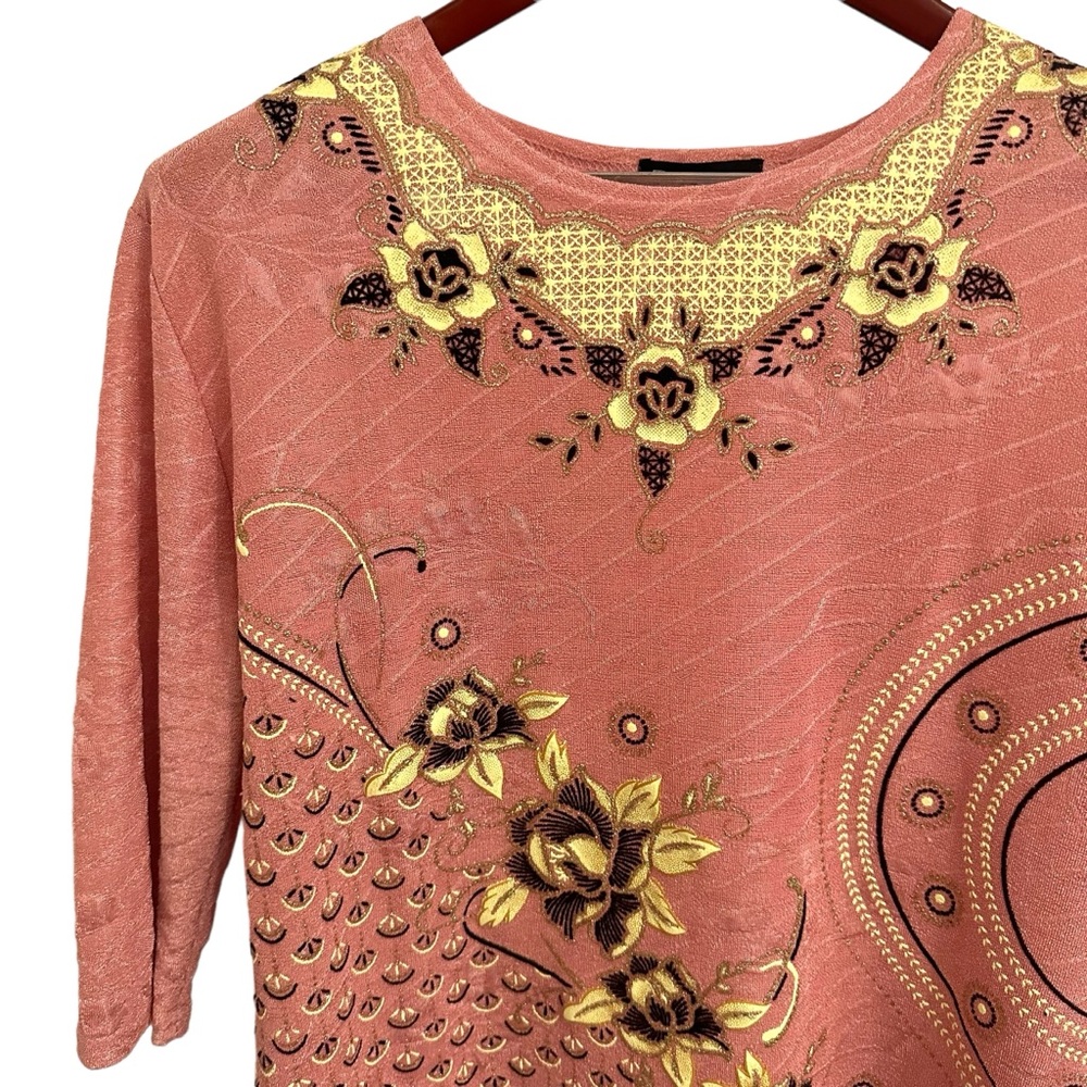 Vintage T.C. Fashion Knit Top XL - Picture 2 of 6